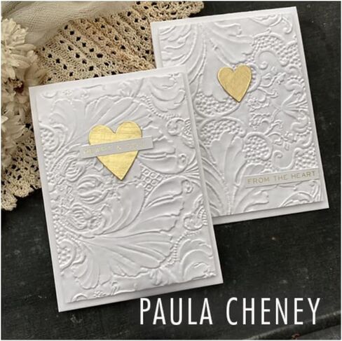 Tim Holtz Sizzix 3D Texture Fades Damask, Quilted and Doily, Bundle of 3 Embossing Folders (665733, 665734, 665735) in Kuwait