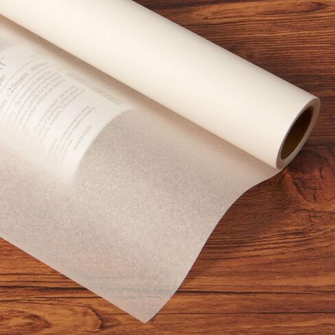 SEMLEART Tracing Paper Roll,24-inch x 25yard，White Translucent Vellum,Pattern Paper for Sewing, Drawing, Sketching, Gift Wrapping in Kuwait