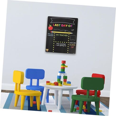 قطعتان من ألواح الكتابة على السبورة من توياندونا لليوم الأول من المدرسة، لافتة صور لرياض الأطفال، سبورة سوداء من البولي فينيل كلوريد قابلة للمسح للاستخدام في الفصل الدراسي والمنزل in Kuwait