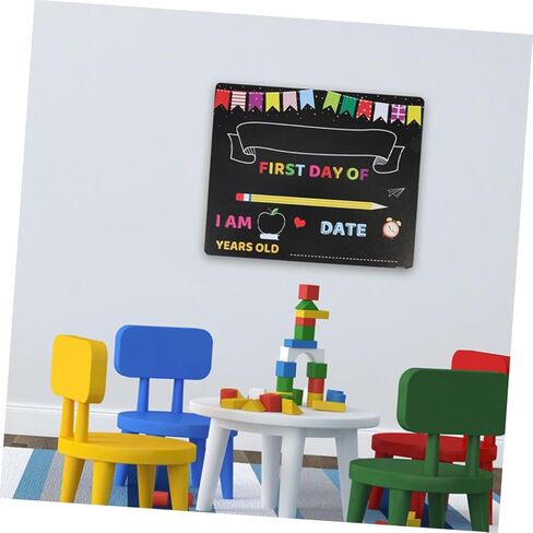 2pcs Writing Chalkboard PVC Erasable Blackboard for Kindergarten and Elementary School, ’s Message Board with First Day of School Sign, Classroom Decor and Supply in Saudi Arabia