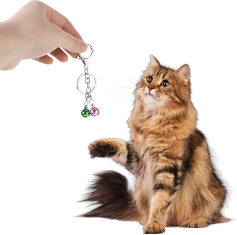 10 Pcs Cat Collar Bell Pet Bells for Cat Dog, Colourful Pet Small Bells with Clasps Pet Collar Accessories for Collars in Saudi Arabia