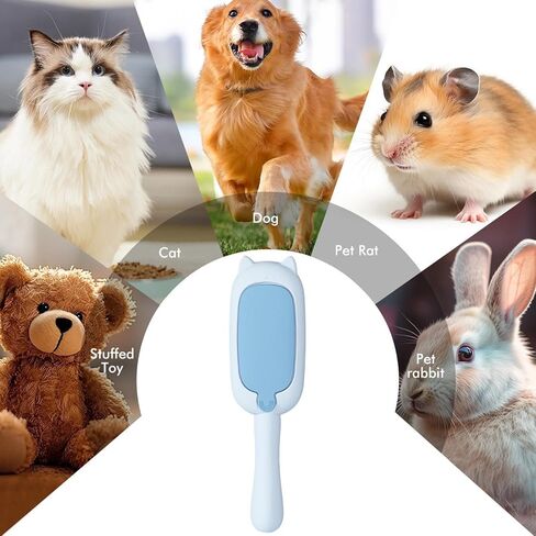 Static Cat Grooming Deshedder Tool, Shedding Brush | Ergonomic Gentle Animal Grooming Comb For Sofa Bedroom Living Room Bed Dorm Home in Saudi Arabia