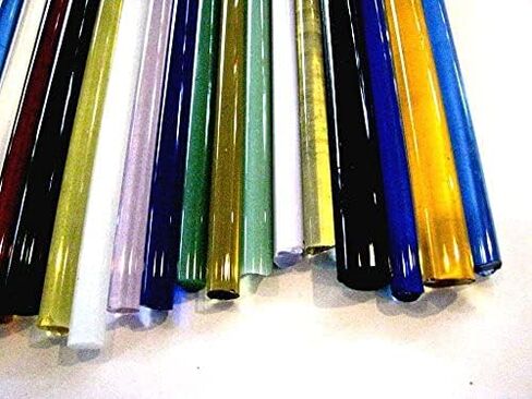 Devardi Glass Boro Rods, COE 33, Mixed Colors, 5 lbs borosilicate solid glass rods in Kuwait