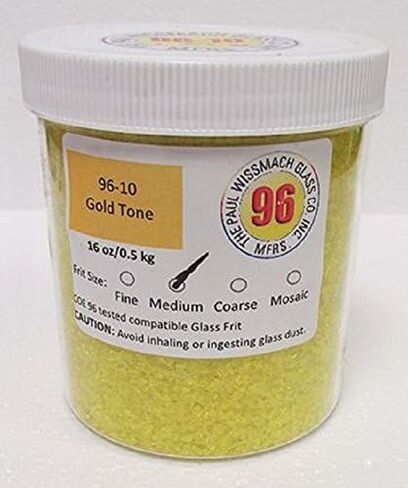 Medium Glass Gold Frit - Wissmach COE 96 1 lb in Saudi Arabia