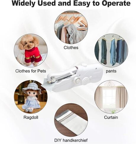 Handheld mini sewing machine, portable fast electric sewing machine, suitable for beginners and adults, and handheld fast sewing device suitable for DIY family travel. in Saudi Arabia
