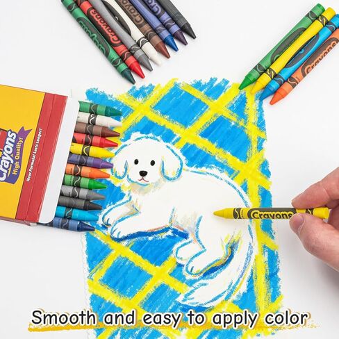 Crayons 12 Colors of 6-Pack (72 Crayons) for Coloring Books Individually Wrapped, Art Supplies for Coloring in Saudi Arabia