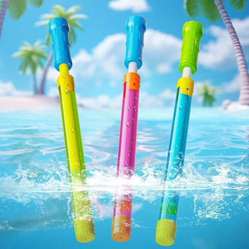 Water Gun Squirt Toys for Kids Adults: Shoot Up to 40 Feet - Outdoor Super Blaster Water Guns for Kids Age 3-4-5-8-12 Bulk - Fun Water Squirter Toy for Swimming Pool Beach Summer Outside Party Games in Saudi Arabia