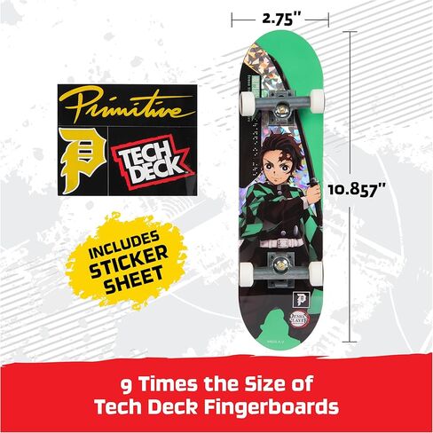TECH Deck, Primitive Demon Slayer Handboard; Authentic Mini Skateboards, Kids Toys for Boys & Girls, Ages 6 and up (Hands Use Only) in Kuwait