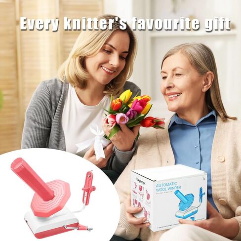 Mesenymm الغزل اللفاف، اللفاف الكرة الغزل الكهربائية للكروشيه، اللفاف كعكة الغزل المدمجة للكروشيه، كعكة الغزل مع انخفاض الضوضاء، الغزل الدوار، مساعد مثالي لمحبي الحرف اليدوية in Kuwait