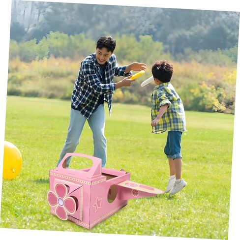 Boys and Girls's Dress-up Airplane Costume Rotating Fan Cardboard Toy Airplane for Boys Interactive Making Set in Saudi Arabia