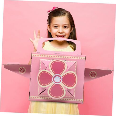 Boys and Girls's Dress-up Airplane Costume Rotating Fan Cardboard Toy Airplane for Boys Interactive Making Set in Saudi Arabia