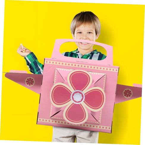 Boys and Girls's Dress-up Airplane Costume Rotating Fan Cardboard Toy Airplane for Boys Interactive Making Set in Saudi Arabia