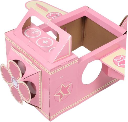 Boys and Girls's Dress-up Airplane Costume Rotating Fan Cardboard Toy Airplane for Boys Interactive Making Set in Saudi Arabia