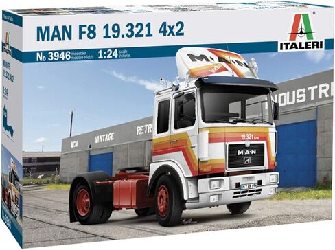 Italeri 3946S Man 1:24 F8 19.321 2 محور، صنع نموذج طبق الأصل المؤمنين، الحرف اليدوية، هواية، الإلتصاق، مجموعة البناء البلاستيكية، التجميع in Kuwait