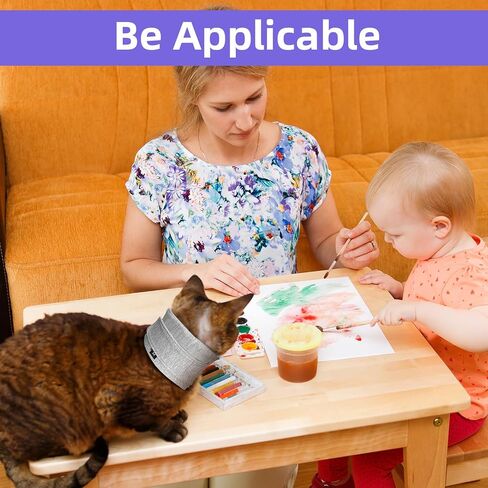 دعامة رقبة القطط بثلاثة أحجام - غطاء جرح رقبة الكلب، طوق واقٍ مسامي وقابل للتعديل للتعافي من الجروح، العناية اللاحقة بالعمليات الجراحية، مضاد للخدش، مناسب للقطط والكلاب الصغيرة والمتوسطة والكبيرة in Kuwait