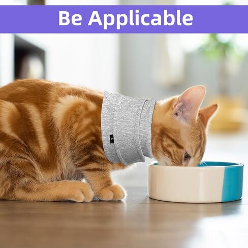 دعامة رقبة القطط بثلاثة أحجام - غطاء جرح رقبة الكلب، طوق واقٍ مسامي وقابل للتعديل للتعافي من الجروح، العناية اللاحقة بالعمليات الجراحية، مضاد للخدش، مناسب للقطط والكلاب الصغيرة والمتوسطة والكبيرة in Kuwait