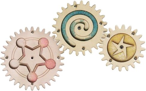 Montessori Busy Board Gearwheel Rotating Machinery Gear Wooden for Toddlers in Saudi Arabia
