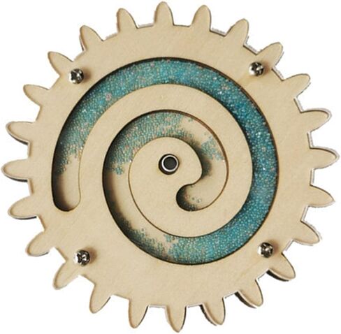 Montessori Busy Board Gearwheel Rotating Machinery Gear Wooden for Toddlers in Saudi Arabia