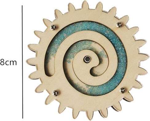 Montessori Busy Board Gearwheel Rotating Machinery Gear Wooden for Toddlers in Saudi Arabia