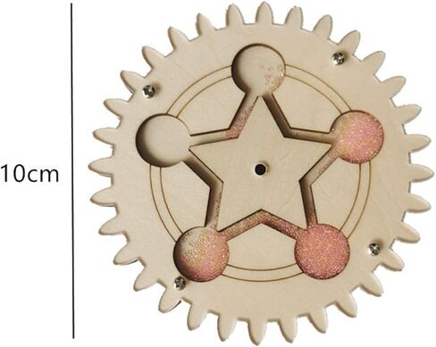 Montessori Busy Board Gearwheel Rotating Machinery Gear Wooden for Toddlers in Saudi Arabia