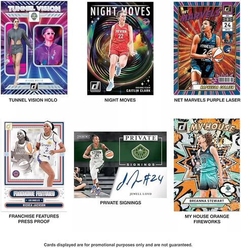 صندوق مكبر كرة السلة Panini Donruss WNBA 2024–25 - بطاقات التداول الرسمية - تتضمن بطاقات المبتدئين والإدخالات والمتوازيات - صندوق بيع بالتجزئة مختوم in Kuwait