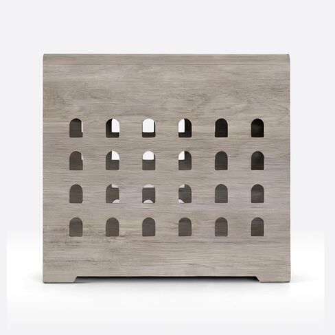 Modern Dog Crate Furniture with Charging Station Medium Kennel Indoor with Flip-up Hidden Acrylic Door for Small and Medium Breeds up to 50lb Wood Pet End Side Table Cage, Oak in Saudi Arabia