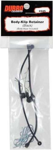 Dubro Products DUB2245 2245 Body Klip Retainers Black (2) in Saudi Arabia