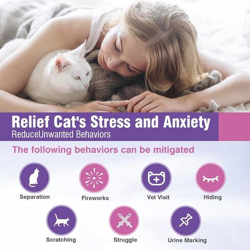 Cat Calming Spray Calming Solution for Cats Cat Pheromone Spray Reduces Stress Anxiety Scratching Calming Spray for Cats Good for Home Travel Cat Pheromones Calming Spray 60 ML 3 Pack in Kuwait
