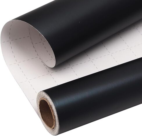 Ribbli Black Metallic Wrapping Paper Matte Black Solid Color Paper Perfect for Birthday Christmas Baby Shower Wedding Valentine's Day- 17Inch x 394Inch(33Feet) in Saudi Arabia