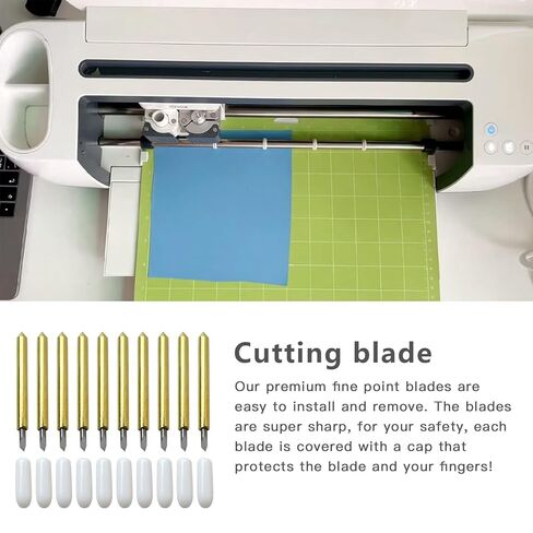 10Pcs Upgraded Gold Premium Fine Cutting Blades Replacement for Explore Air one/Explore Air 2/ Explore Air 3 and Maker/Maker 3 machines in Saudi Arabia