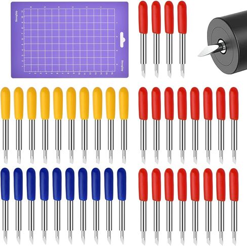 GOLD DEER 50Pcs Replacement Blades Compatible with Explore Air 2/Air 3/Explore 4/Maker/Maker 3/Maker 4,10Pcs 30°Standard 30Pcs 45°Fine-Point and 10Pcs 60°Deep Cutting Blades,1Pcs Cutting Gasket in Saudi Arabia