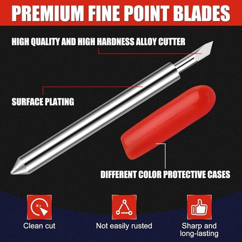 GOLD DEER 50Pcs Replacement Blades Compatible with Explore Air 2/Air 3/Explore 4/Maker/Maker 3/Maker 4,10Pcs 30°Standard 30Pcs 45°Fine-Point and 10Pcs 60°Deep Cutting Blades,1Pcs Cutting Gasket in Saudi Arabia