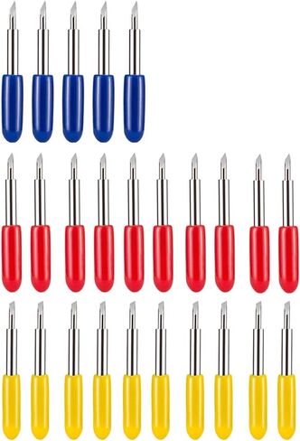 35pcs 3 Types Cutting Blades Set Replacement 30 45 60 Degree Standard Carving Blades Tungsten Steel Cutting Lettering Blade Assorted Set Compatible with Most Craft Cutting Machines in Saudi Arabia