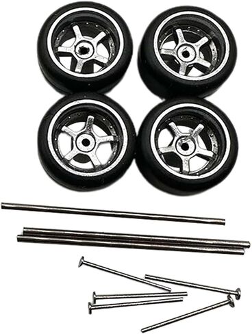 Four Piece Set of RC Car Wheels and Tires for Toy Vehicles, Red Style B in Saudi Arabia