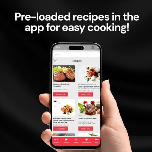iVide 2.0 WiFi Sous Vide Cooker – Precision Immersion Circulator, 1200W, 0.1°C Accuracy, App Recipes, Quiet Operation, 30L Capacity in Saudi Arabia