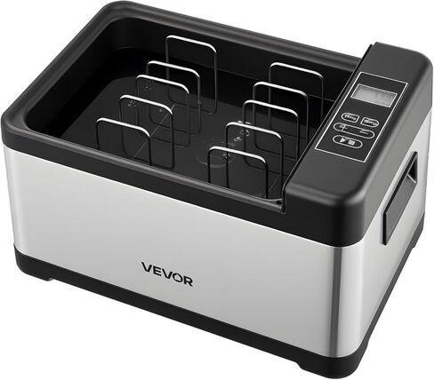 طباخ VEVOR Sous Vide، آلة Sous-Vide بقدرة 800 وات، آلة طهي Suveed مع شاشة رقمية LED، غطاء زجاجي، تحكم دقيق في درجة الحرارة والمؤقت، للعائلة والأصدقاء، وعاء Sous Vide الكل في واحد in Kuwait