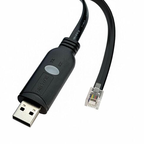 DSD TECH SH-RJ12B USB to RJ12 RJ11 6P4C RS232 Serial Cable (Black) in Saudi Arabia