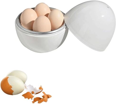 Microwave Egg Boiler 4 Egg Capacity Microwave Egg Cooker for Hard Boiled Eggs Microwave Egg Maker Under 9 minutes Medium and Hard Boiled Egg Cooker Rapid Egg Boiler Microwavable Egg Poacher in Saudi Arabia