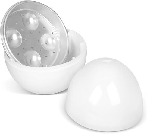 Microwave Egg Boiler 4 Egg Capacity Microwave Egg Cooker for Hard Boiled Eggs Microwave Egg Maker Under 9 minutes Medium and Hard Boiled Egg Cooker Rapid Egg Boiler Microwavable Egg Poacher in Saudi Arabia