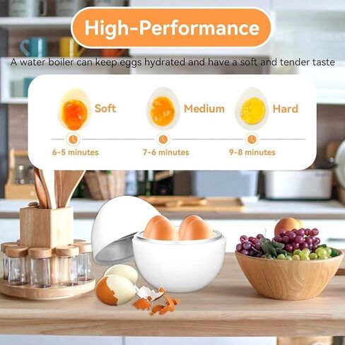 Microwave Egg Boiler 4 Egg Capacity Microwave Egg Cooker for Hard Boiled Eggs Microwave Egg Maker Under 9 minutes Medium and Hard Boiled Egg Cooker Rapid Egg Boiler Microwavable Egg Poacher in Saudi Arabia