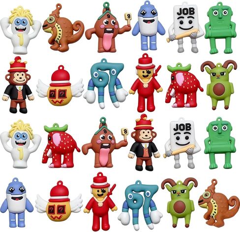 24PCS Steal a Brainrot Figure Set, 12 Styles Desk Display Characters, Steal a Brainrot Figures Assortment for Funny Room Accent Collection in Saudi Arabia