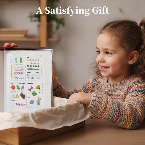 DIY Stitch Book, Handmade Stitch Book Embroidery Set, Portable All Scenario Embroidery Stitch Book & Sewing Kit, Contains Multiple Sewing Tools and Instruction Manual in Saudi Arabia