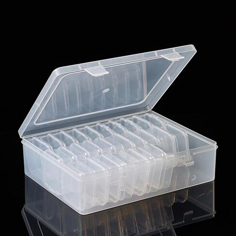 حاويات تخزين بلاستيكية شفافة، 30 عبوة من صناديق التنظيم الصغيرة مع أغطية مفصلية، وحالات حرفية مستطيلة للخرز والأجزاء الصغيرة in Kuwait