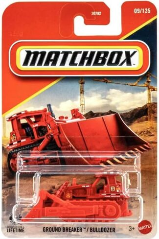 Matchbox Ground Breaker Bulldozer [Red] 09/125, 1:64 Scale Diecast Toy Vehicle in Kuwait