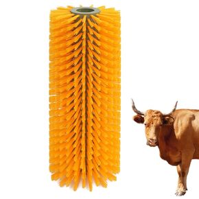 فرشاة خدش الماشية بأكملها، فرشاة خدش الحصان، فرشاة تدليك كاملة لتخفيف حكة ظهر الحيوان مع 16 براغي للماعز والماشية والأغنام والخيول والخنازير (أصفر) in Kuwait