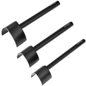QWORK Leather Corner Punch Set - 3 Sizes V-Shaped Cutting Tools (0.98", 1.18", 1.57"), Leather Punch for Belts, Wallets in Saudi Arabia