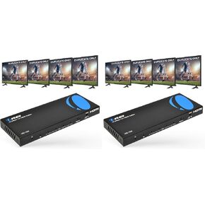 OREI 4x4 4K HDMI Matrix Switcher Splitter with Remote Control Auto Downscale 4K to 1080p, HDR10 Support, and RS-232 Control with EDID (UHD-404R) in Kuwait