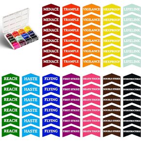 72PCS MTG Counters Set Acrylic MTG Keyword Counters – Bright, Durable Tokens with Protective Film & Storage Box for Magic The Gathering, Card Games Accessories in Kuwait