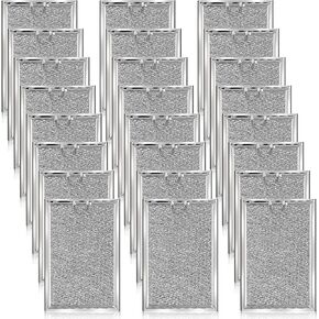 6 Pack Microwave Filter Replacement 7.64 x 5.1 Inch Microwave Oven Grease Filter for Kitchen Air Entering over the Range Oven Stove Compatible with Wb06x10309 Wb06x10359 in Saudi Arabia