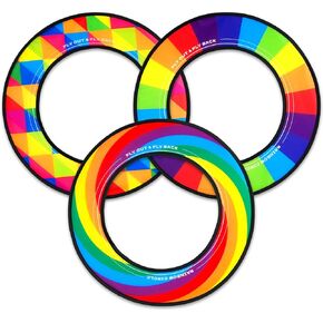 ألعاب الطيران، 3 قطع من حلقات الطيران، ألعاب حمام السباحة، ألعاب الشاطئ، ألعاب الفناء الخلفي، الترفيه في الهواء الطلق، الترفيه في الهواء الطلق للبالغين (قوس قزح، التدرج) (قوس قزح) in Kuwait